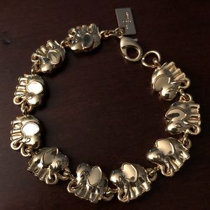 Gold Elephant Lilly Pulitzer bracelet